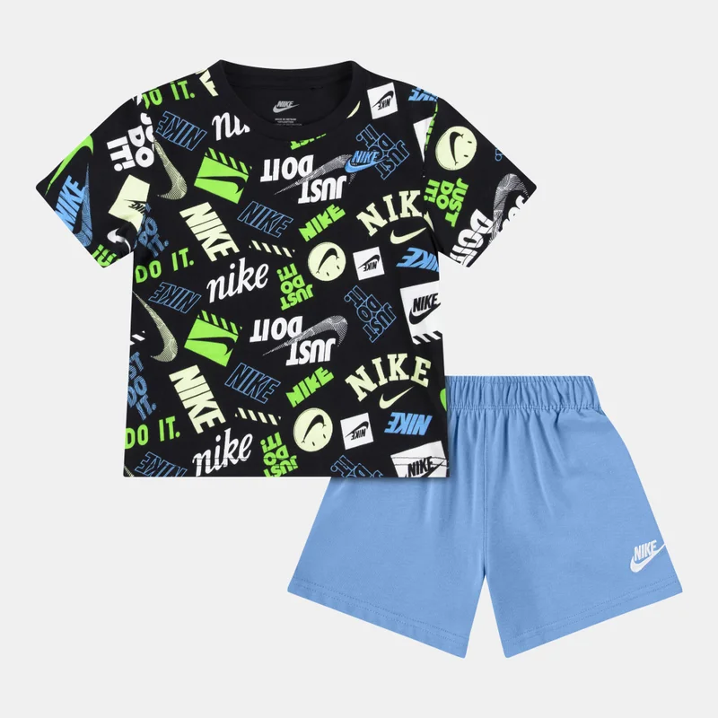 نايكي Kids' Sportswear Jersey T-Shirt & Shorts Set